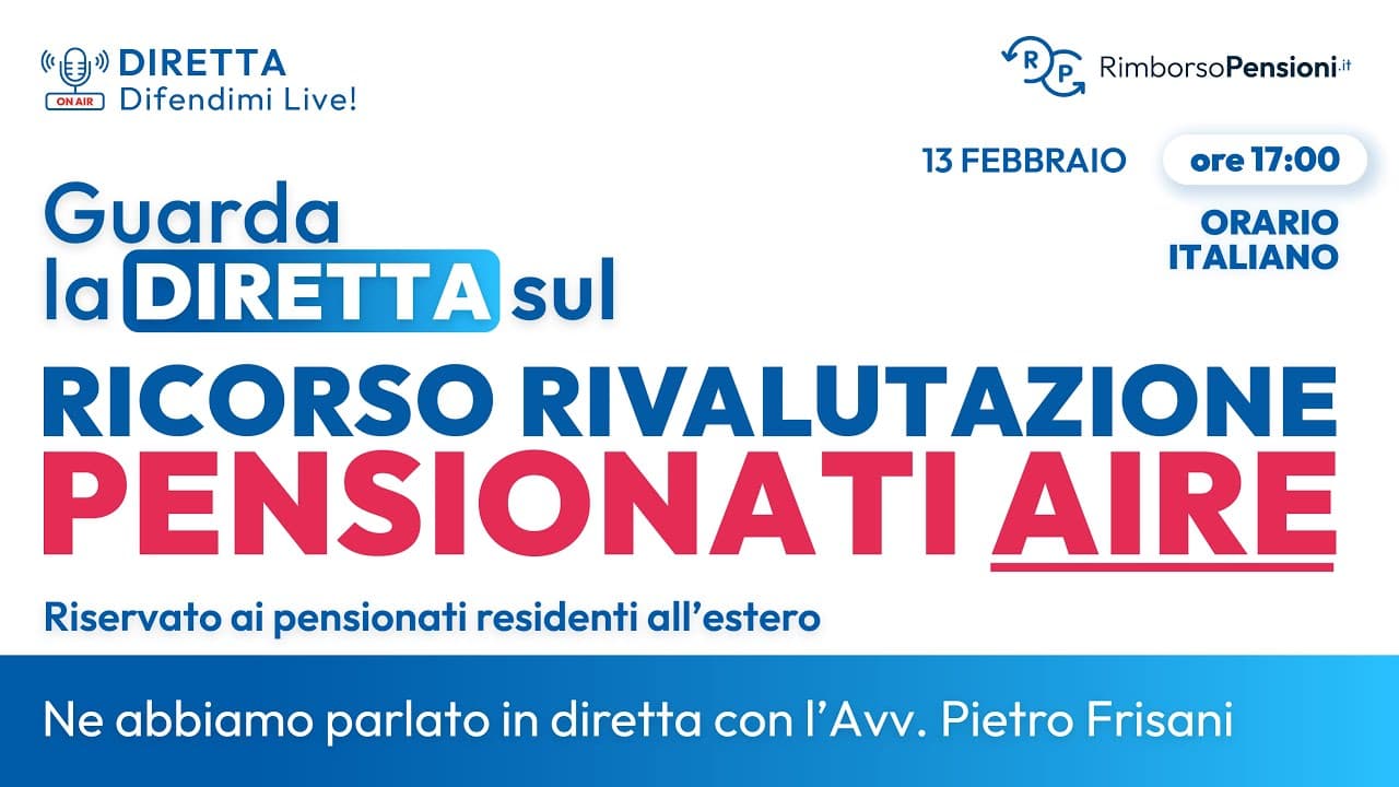 Rivalutazione Pensionati AIRE